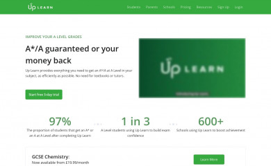 uplearn.co.uk screenshot