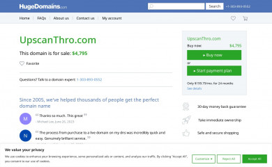 upscanthro.com screenshot