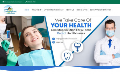 uppermarkhamsmiles.com screenshot