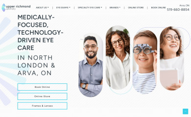 upperrichmondoptometry.com screenshot