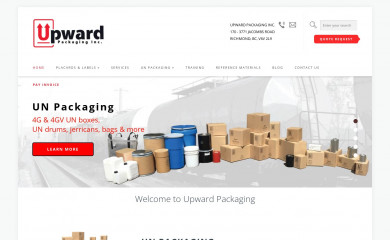 upwardpackaging.com screenshot