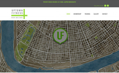 uptownfitnessnola.com screenshot