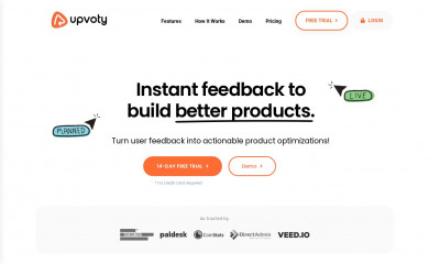 upvoty.com screenshot