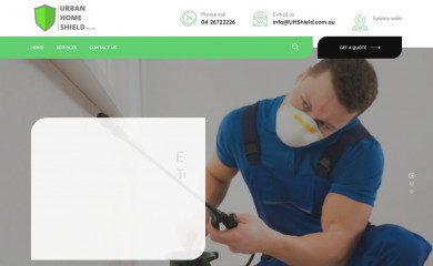 urbanhomeshield.com.au screenshot