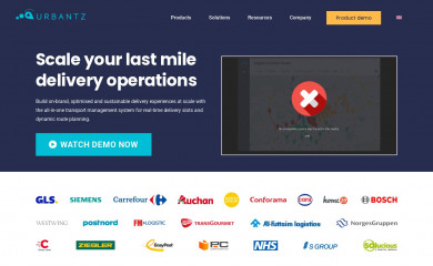 urbantz.com screenshot