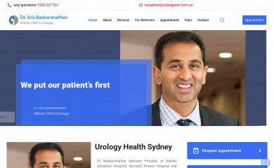 urologyhealthsydney.com.au screenshot