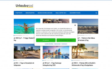 urlaubsrosi.de screenshot