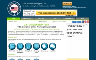 uscitizenshipsupport.com screenshot
