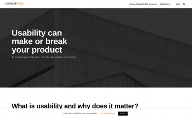 usabilitygeek.com screenshot
