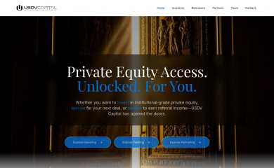 usdvcapital.com screenshot