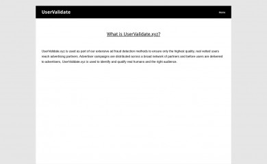 uservalidate.xyz screenshot