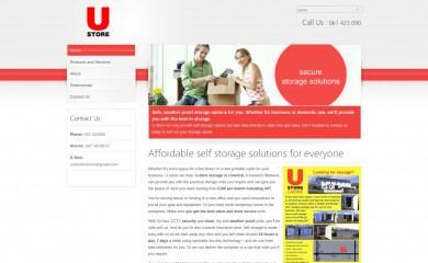 ustorecabins.ie screenshot