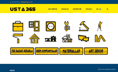 usta365.az screenshot