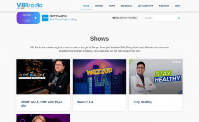 v81radio.com screenshot