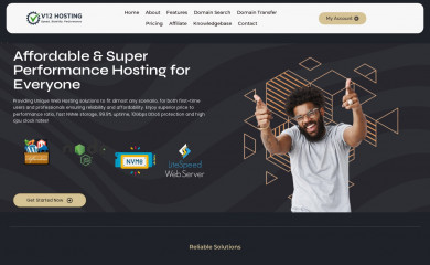v12hosting.com screenshot