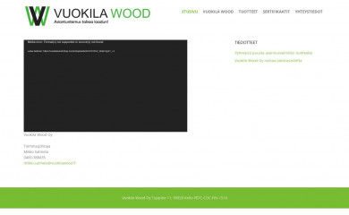 vuokilawood.fi screenshot