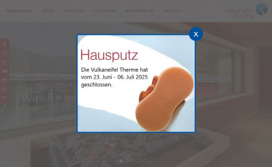 vulkaneifeltherme.de screenshot