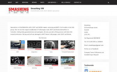 vwspecialists.co.uk screenshot