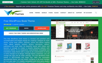 https://www.vwthemes.com/themes/free-wordpress-book-theme/ screenshot
