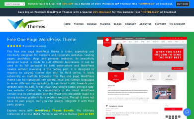 VW One Page screenshot