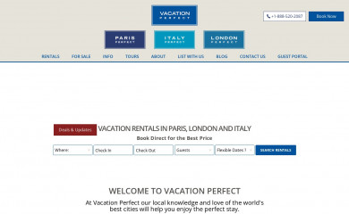 vacationperfect.com screenshot