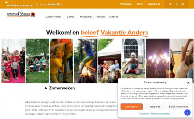 vakantieanders.nl screenshot