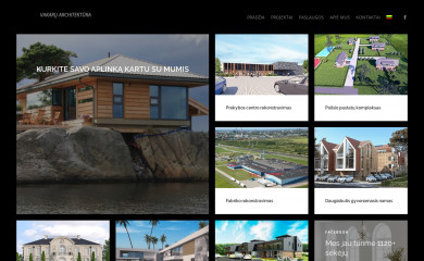 vakaruarchitektura.lt screenshot
