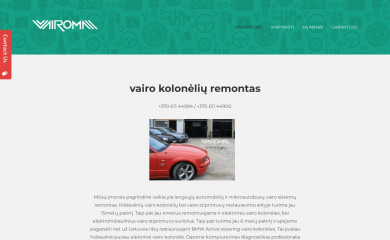 vairokoloneles.lt screenshot