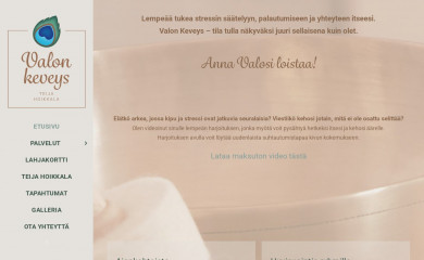 valonkeveys.fi screenshot