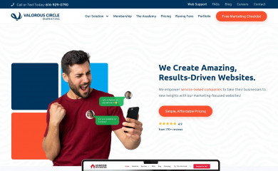 https://valorouswebdesign.com screenshot