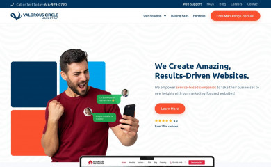 https://valorouswebdesign.com screenshot
