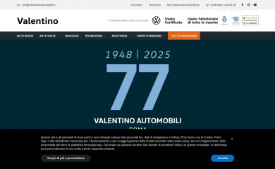 valentinoautomobili.it screenshot