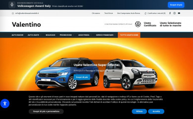 valentinoautomobili.it screenshot