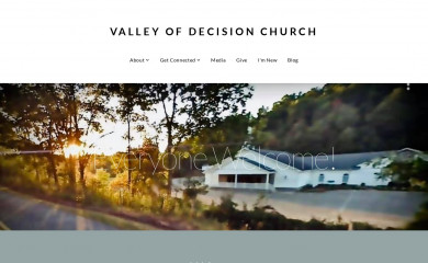 valleyofdecisionchurch.com screenshot