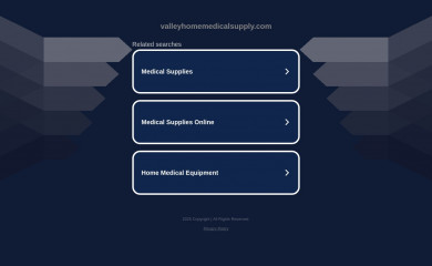 valleyhomemedicalsupply.com screenshot