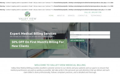 valleyviewmedicalbilling.com screenshot
