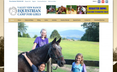 valleyviewranch.com screenshot