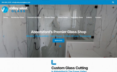 valleywestglass.com screenshot