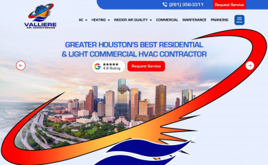 vallierehvac.com screenshot