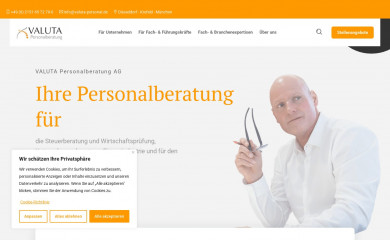 valuta-personalberatung.de screenshot