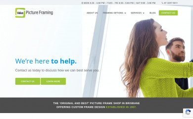 valuepictureframing.com.au screenshot