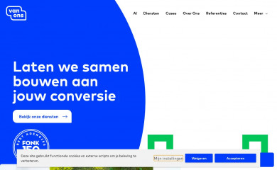 https://www.van-ons.nl/ screenshot