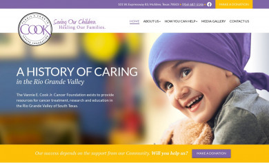 vanniecook.org screenshot