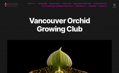 vancouverorchidsociety.ca screenshot