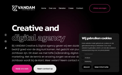 vandam-media.nl screenshot