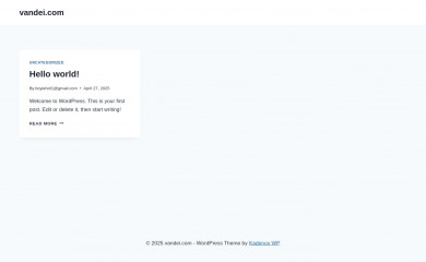 vandei.com screenshot
