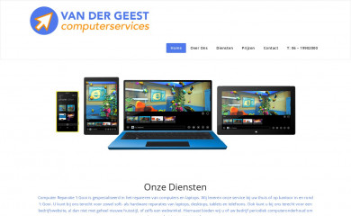 vandergeestcomputerservices.nl screenshot