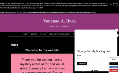 vanessaaryan.com screenshot