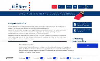 vanheek.nl screenshot