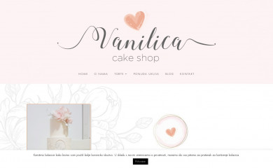 vanilicacakeshop.com screenshot